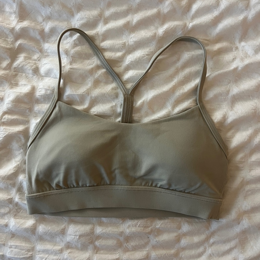 Lululemon flow Y nulu light beige Sports Bra